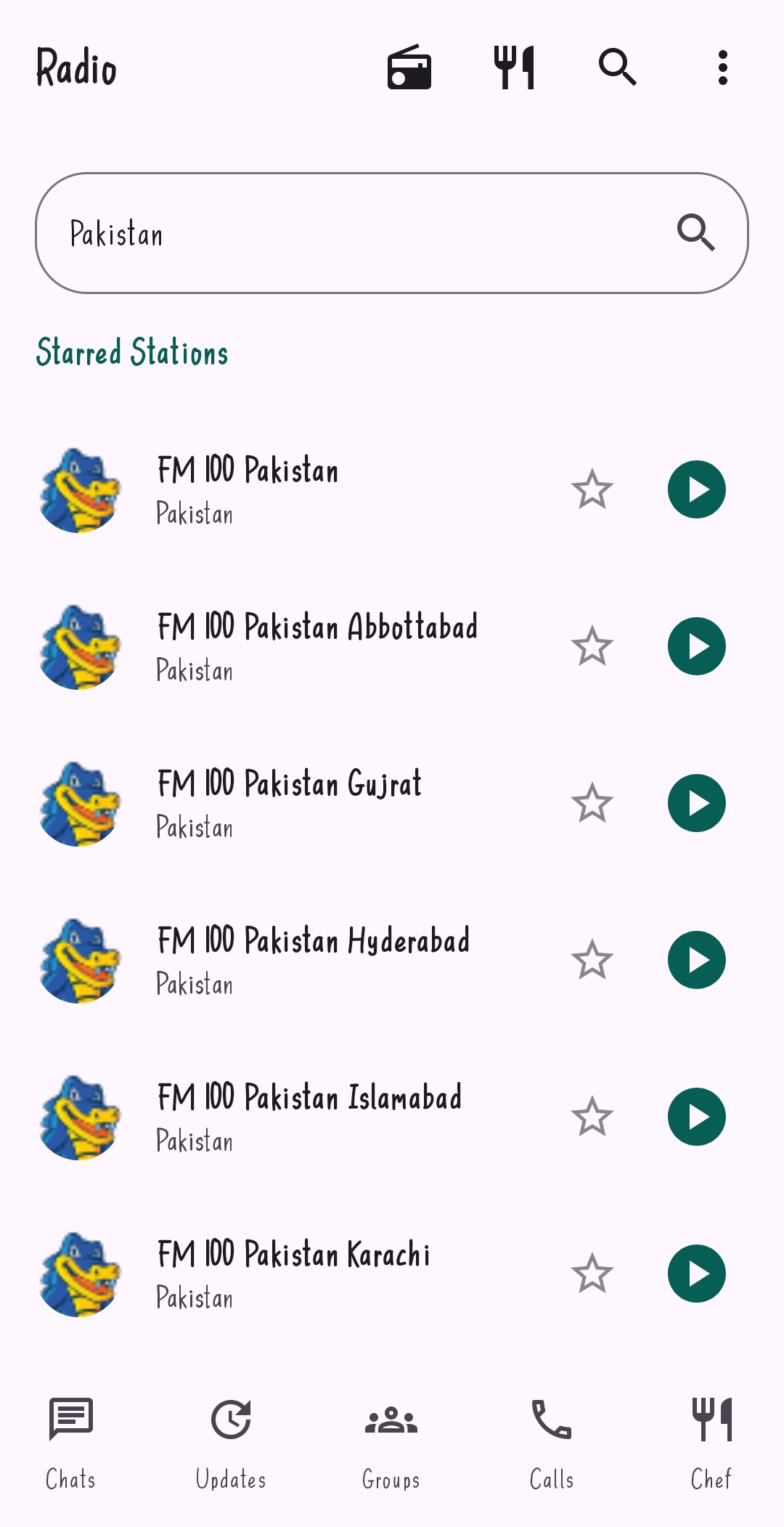 Integrated Live Radio and Status Feature in Bolo App